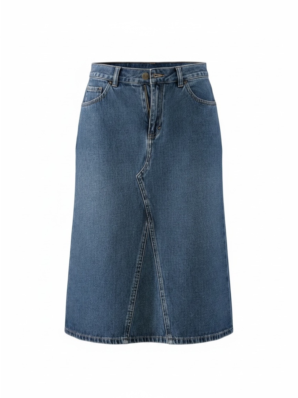 Divided Denim Pencil Skirt in Blue